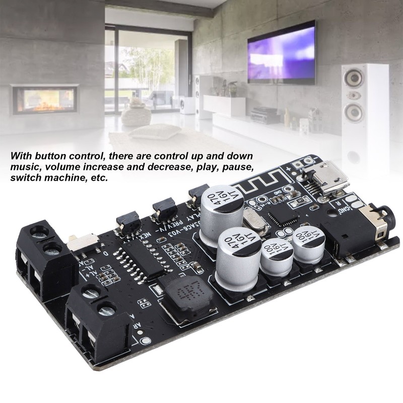 Digital Amplifier Board Wireless Stable Stereo Power Amplifier Module with