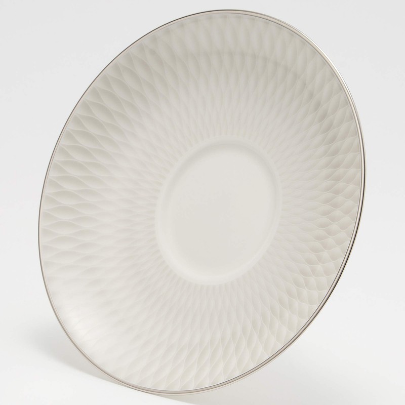 Narumi 52073-1946 Cup and Saucer, Raffle Platinum, Platinum, 5.9 inches