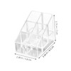 SHINEOFI 4pcs Acrylic Lipstick Organizer Compact Makeup Storage Display Case