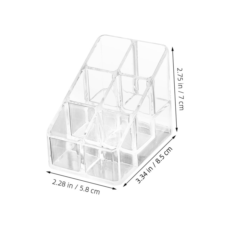 SHINEOFI 4pcs Acrylic Lipstick Organizer Compact Makeup Storage Display Case
