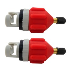 2x SUP Pump Adaptor, Universal Inflatable Boat SUP Pump Converter Air Valve Adapter Pumping Head Connector for Stand Up Paddle Board/Dinghy/Paddling Pool/Kayak/Inflator Bed/Rowing Boat - Orange
