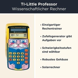 TI-Little Professor with Wyngs Protective Case Blue Interactive Calculator Basic Set