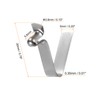 sourcing map Single Knob Kayak Snap Spring 20 mm x