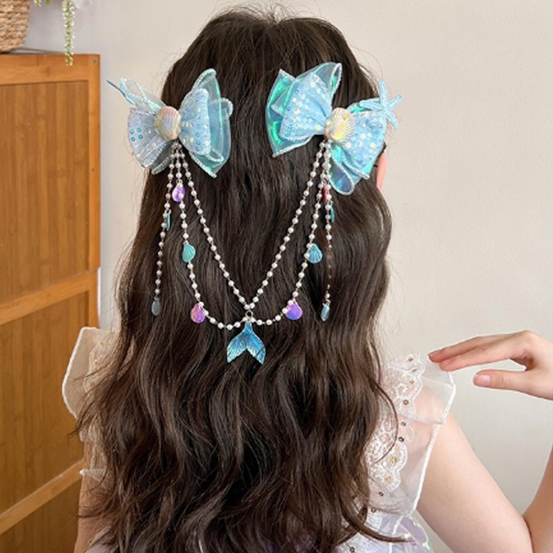 iRIIRIO 1set Hair Accessories Hair Clips with Floral Sea Shell