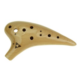 12 Hole Wooden Ocarina Alto C Maple Wood Legend Zelda,Tenor C Ocarina, Gift Idea for Zelda Fans