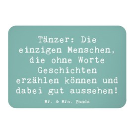 Mr. & Mrs. Panda Magnet Saying Dance Stories - Gift, Stories Without Words, Sports, Fridge Decoration, Pin Board Magnet, Souvenir