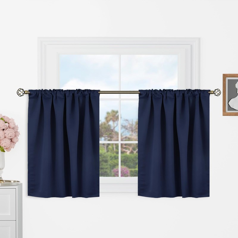 BGment Short Blackout Curtains 30 Inch Length for Small Windows