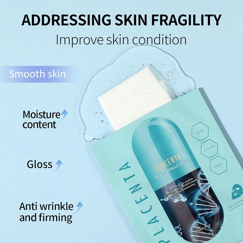 ARCHIDATE Moisturising Leaf Face Mask Pack of 6