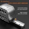 Crosstar 25FT Magnetic Self-Locking Stainless Steel Tape Measure, Double-Sided Scale,