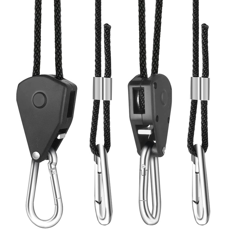 YSSOA 1 Pair 1/8 inch Grow Light Hangers Adjustable Heavy