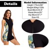JINLIY Women Print Sleeveless Rash Guard One Piece UPF 50+