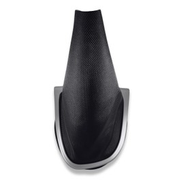 1neiSmartech Black Gear Boot Kit with Silver/Grey Frame and Retention Ring - Compatible with Renault Clio IV (2012-2020) - Honeycomb Weave - Preassembled