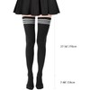 DRESHOW Extra Long Thigh High Socks Long Boot Stockings Striped