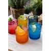 Khen Plastic Hobnail Drinking Glasses Set of 6 Neutral Tones