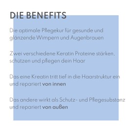 Augenmanufaktur Eyelashes and eyebrow care double filler - for care and protection of hair