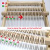 Weaving Loom Kit,Wooden Multi-Craft Weaving Loom Tapestry Loom Large Frame
