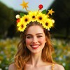 EARENT Light Up Sunflower Headband Glowing Star Headpiece Costume Hair