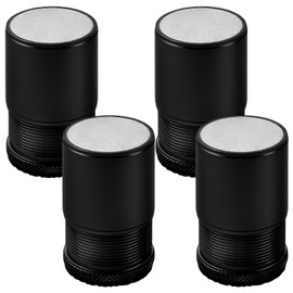 KMERCE Furniture Risers Adjustable Metal Bed Feet Furniture Feet for Chair Table Sofa Cabinet Bathroom Black Height 4.7cm-8cm Diameter 40mm 4 Pack