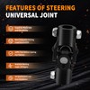 Ovabeyna 3/4" -48 Spline X 3/4" DD Black Steering Universal