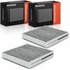 Frankberg 2x Cabin Air Filter Pollen Filter with Activated Carbon