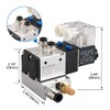 Baomain 2 Space Pneumatic Solenoid Valve 3V210-08 24VDC PT1/4 2