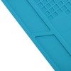 Silicone Soldering Mat with 25cm Scale Prevent Slipping Watch Repair