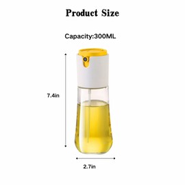 300ml Oil Sprayer For Cooking,Portable Automatic Opening And Closing Home Kitchen Oil Spray Bottle Food Grade Spray Pour One Oil Bottle For Cooking Salad Barbecue Grilling
