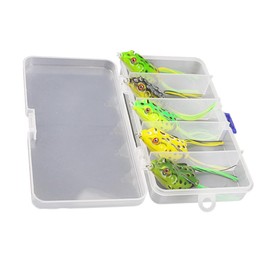 winomo Fishing Lures in the form of Frog Fishing Box for Fishing Sea 5 Pieces
