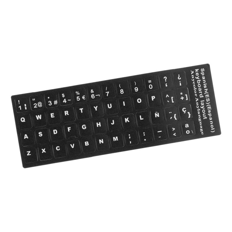 L&T Etiquetas Pegatinas Stickers Para Teclado En Español 2pzs