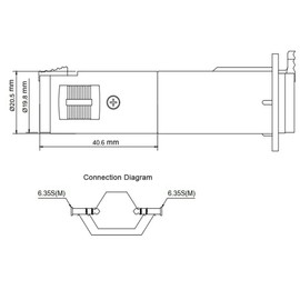 Solderless 1/4 TRS to TRS Female Locking Jacks Plug for D Pedalboards (Black(4pcs))
