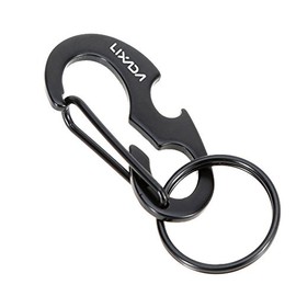 RAYWE D Shape Buckle Snap Clip Outdoor Camping Carabiner Multifunctional Pocket Tool Bottle Opener Keychain Ring