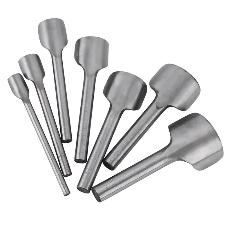 Semicircle Punch, 7pcs/Set Leather Carft Half Round Punch, Belt End