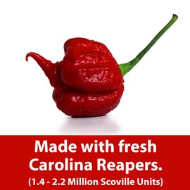 Carolina Reaper Hot Sauce From Hell - 5 Ounce - Gourmet Carolina Reaper Hot Sauce for Chicken Wings - Perfect for the Fan of Extra Hot Hot Sauces - Dance with the Devil!