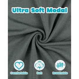 Newborn Baby Knotted Gown, Super Soft Silky Infant Long Sleeve Sleeper for Baby Girl and Boy Sleeping Bag with Hat (dark grey green, 0-3 Months)