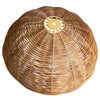 Osasy Bowl Rattan Table lampshade,Woven Wicker Lamp Shade, Natural, Bowl