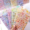 Glow in the Dark 3D Luminous Sticker, Partially Luminous, Glitter,