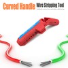 Wire Stripper Curved Handle Multi Functional Precise Cable Stripping Tool