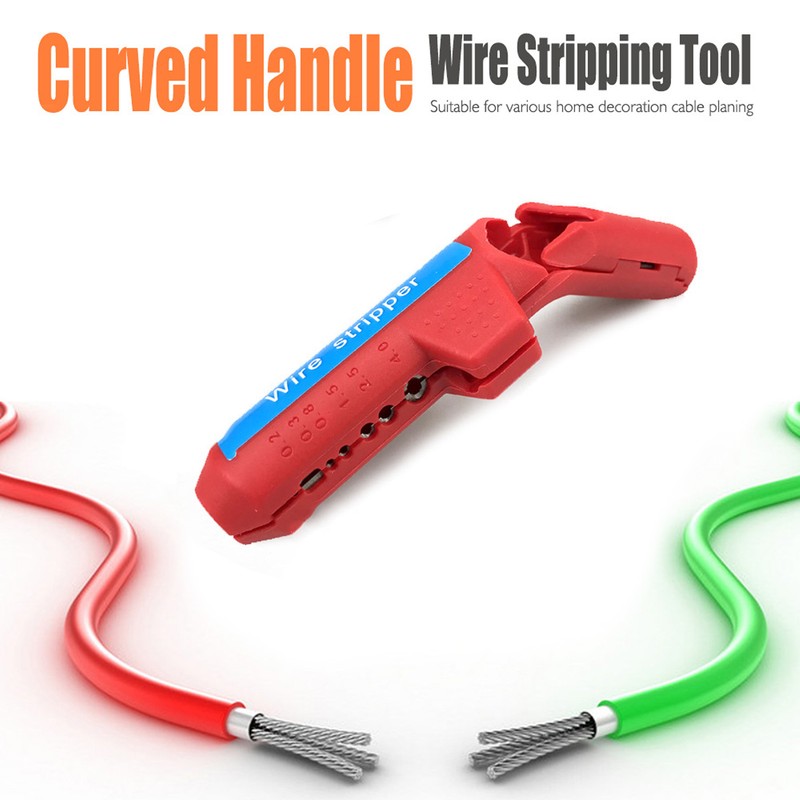 Wire Stripper Curved Handle Multi Functional Precise Cable Stripping Tool