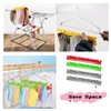 4 Pcs Portable Laundry Hooks,sock blockers,hat storage,Holder for Socks,Washing Line