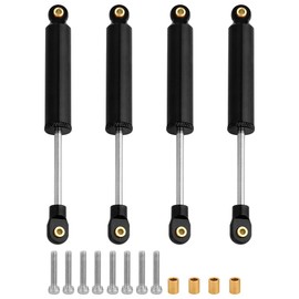 Pothyes Ascent 18 4PCS Built-in Spring Shocks Absorbers Damper for 1/18 RC Crawler Redcat Ascent-18 Metal Upgrade Part (black, 77mm)