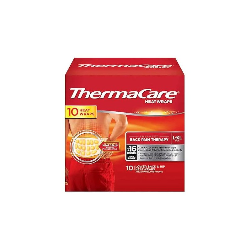 Thermacare Heatwraps Lower Back & Hip, L-XL- SPECIAL LIMITED PACK