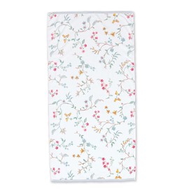 Pip Bath Towel Les Fleurs Colour White Size 70 x 140 cm