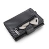 DIENQI Rfid Credit Card Holder Bifold Pop up Men Wallet