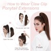 Clip-In Ponytail Extensions, Real Hair Pieces, Real Hair Ponytail Extension,