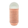 Mombake Mini Foil Cupcake Cases,Muffin Baking Cups(Rosegold, 300-Count)
