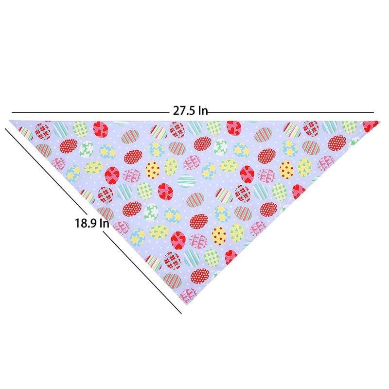 DELIFUR Dog Easter Day Bib 2 Pack Pet Rabbit Scarf