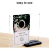 ECKEK 2 Pack Acrylic Sign Holder Menu Displays Double Sided