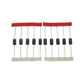 Tegg 100pcs Diode Assorted Kit 8 Values DIY Electronic Components Diode Assortment Standard Recovery Power Rectifier 1N4148 1N4007 1N5819 1N5399 FR107 FR207 1N5408 1N5822