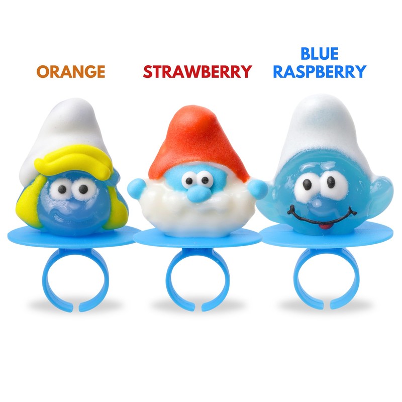 Imaginings 3 The Smurfs Lollipop Rings, Papa and Smurfette, Individually