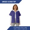 SPECTRUM UNIFORMS Scrub Tops Tunic Tops with Snap Front Women
